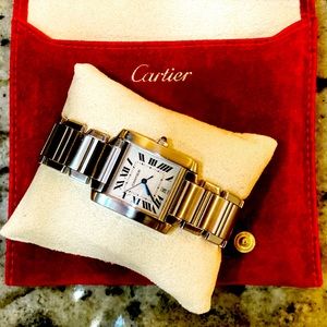 Cartier Tank Authentic with paperwork Sapphire